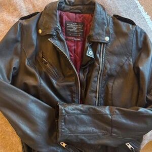 All saints vintage leather jacket
